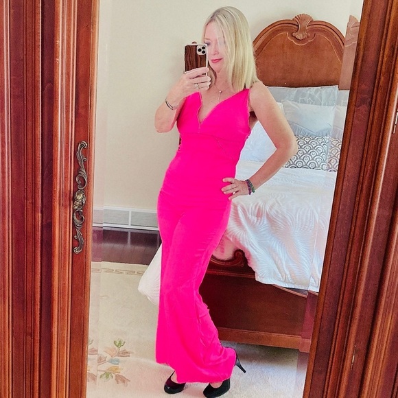 ROLY POLY neon pink wide leg romper - Picture 8 of 8